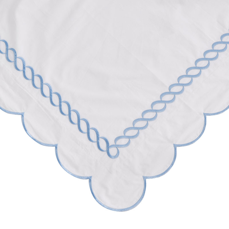 T600 SCALLP ROPE EURO SHAM PR, Blue