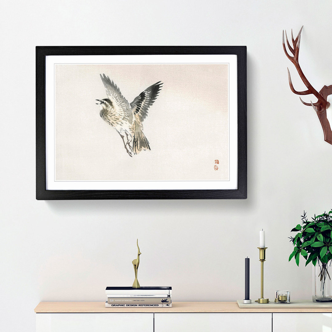 Sparrow Bird by Kono Baireir - Framed Print