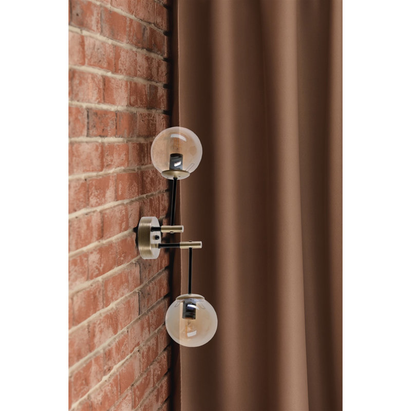 Lampe murale élégante en métal, finition cuivre, 27,6 po x 7,9 po x 27,6 po | 100% métal, peinture séchée au four et revêtement dégringolé | Douille E27, 40 W maximum | Design scandinave glamour pour une décoration et une ambiance modernes