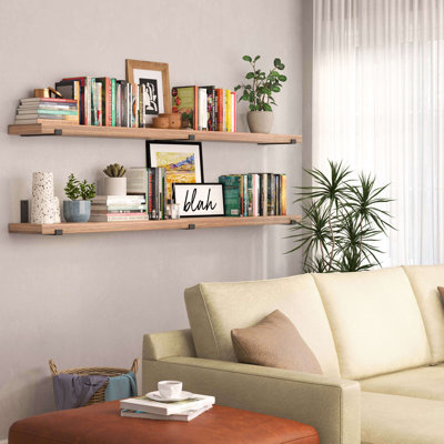 Wolfried 2 Piece Paulownia Bracket Shelf
