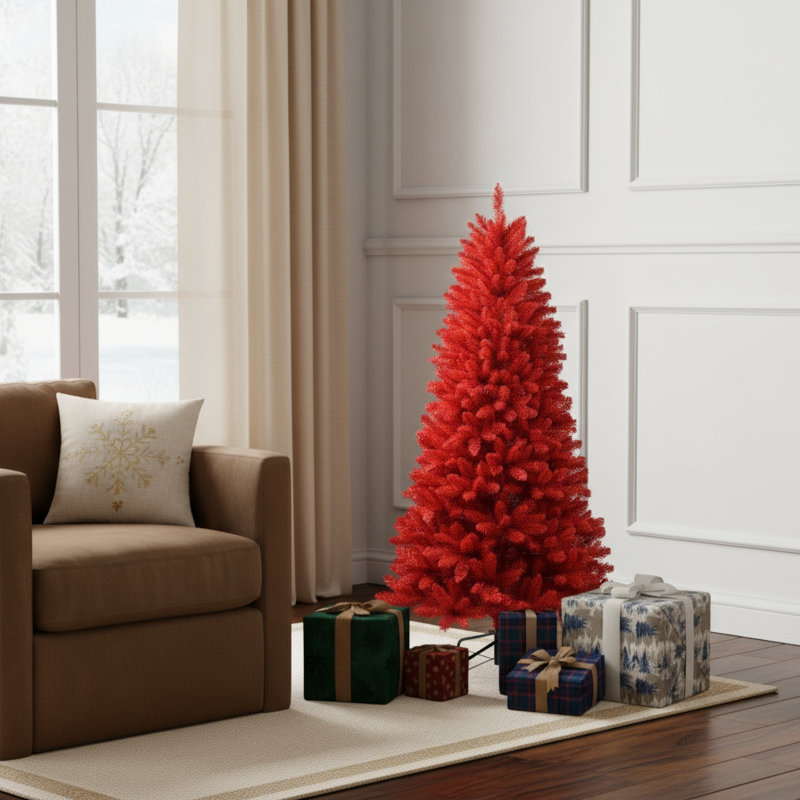 Sapin de Noël 5 pi rouge