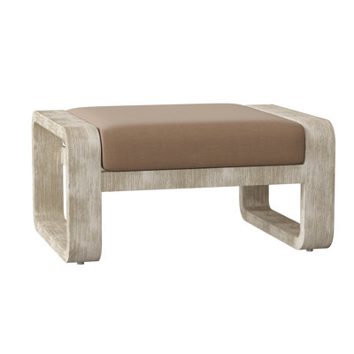 Repose-pieds d'extérieur avec coussin Vale