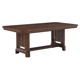 Ealy Extendable Solid Wood Base Dining Table