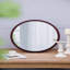Miroir mural 20 "x 20" avec cadre en bois et finition noyer, miroir mural-2027349151