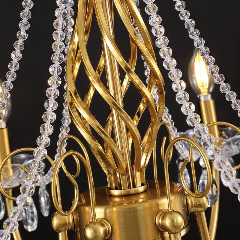 Lustre classique / traditionnel à 6 lumières à intensité variable