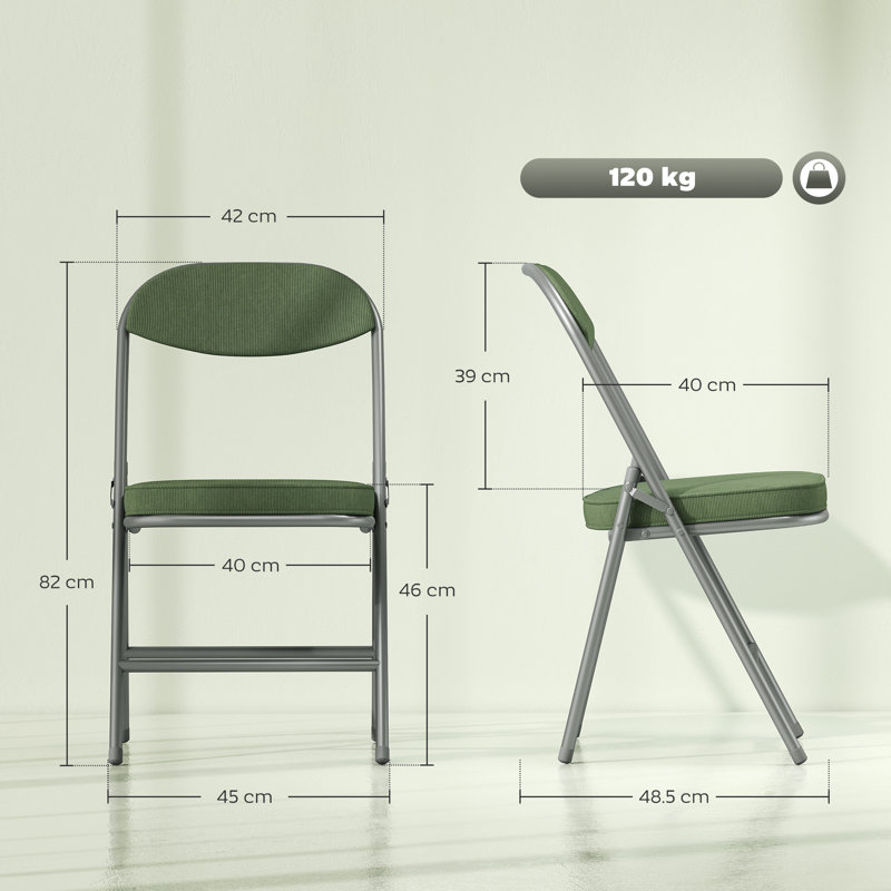Office Folding Chairs Set of 4
