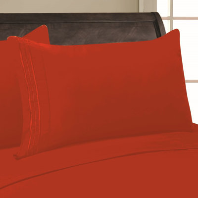  Ensemble de taies d'oreiller en microfibre brossée à rayures embossées