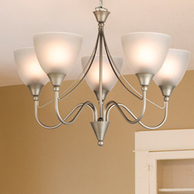 Santana 5 - Light Shaded Chandelier