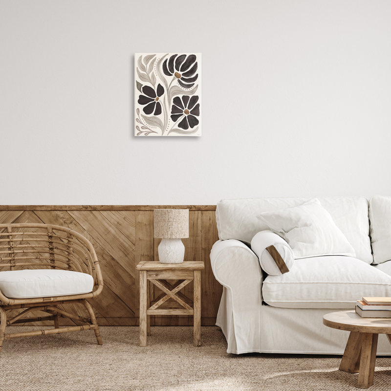 «Boho Curved Petals» par Veronique Charron, H 20 po x l 16 po