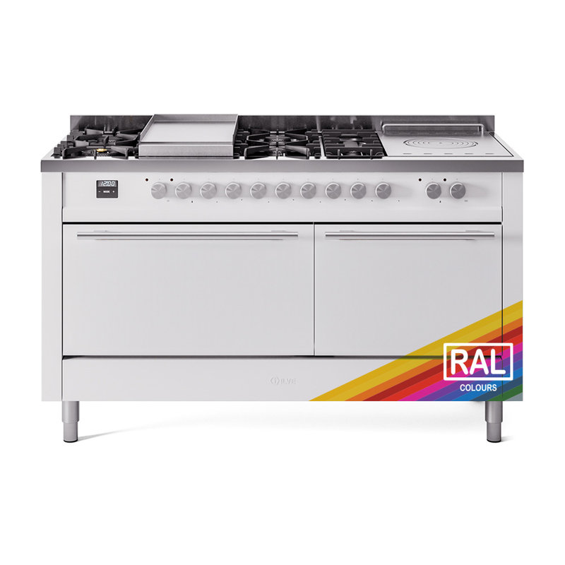 ILVE Professional Plus II, cuisinière à deux brûleurs 60 po, 7 plaques chauffantes, plaque chauffante, Propane liquide