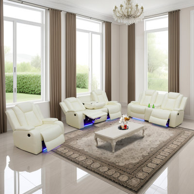Fauteuil inclinable en similicuir Kirstein