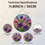 Panneau de vitrail de jardin 12 "H 12"-2145329076