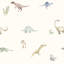 Dinosaur March 33' L x 20.5" W  Wallpaper Roll