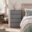 Soft Close Dresser, Engineered Wood 4-Drawer Chest of Drawers for Bedroom Storage-483197257