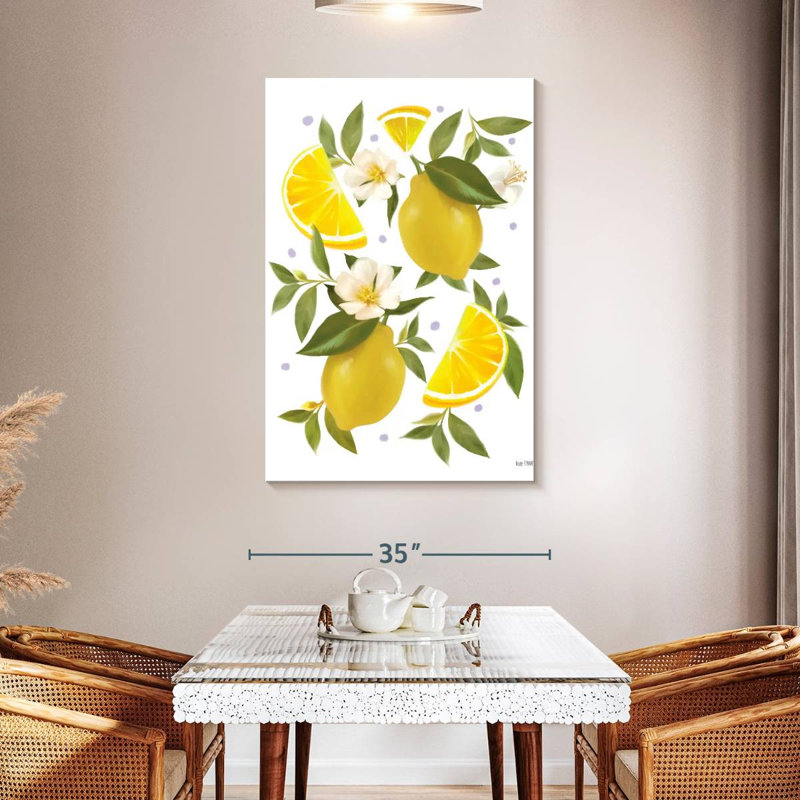 Yarlin citron citron botanique, H 48 po x l 32 po
