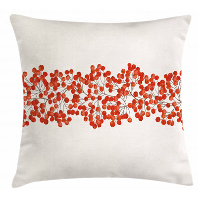 Wild Mountain Ashes Square Pillow Cover