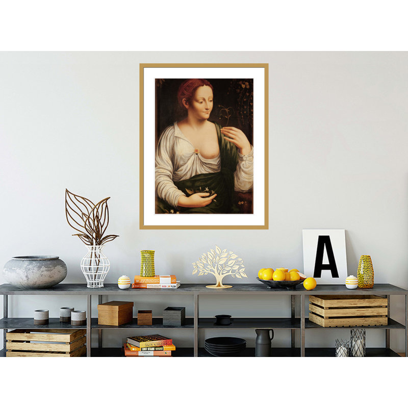«Columbine» par Leonardo da Vinci, impression giclée sur cadre, H 41,5 po x l 32,17 po