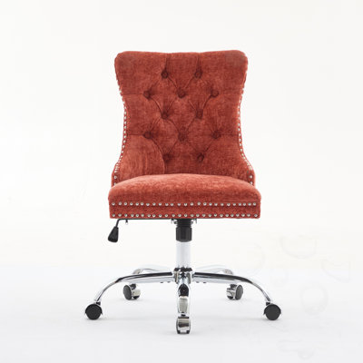 Swivel Tufted Office Chair with Height Adjustable
