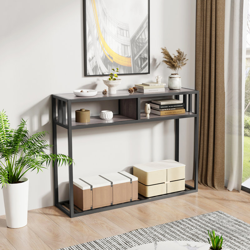 Elkview 101cm Solid Wood Top Console Table