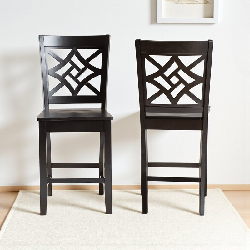 Tabouret de comptoir 24,2 po Annorah, Marron foncé