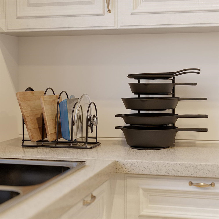 Prep & Savour Metal Countertop / Cabinet Pot Rack