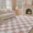 Celi Modern Checkered Shag Area Rug With Non-Slip Backing-544469200-567714517