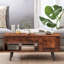 Annatone Wooden Lift Top Coffee Table With Hidden Storage and Cabinet