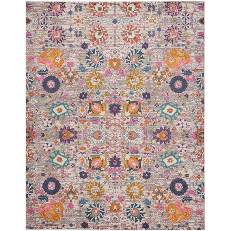 Justien Floral Indoor Rug, Rectangle 9' x 12'