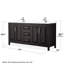 Ensemble de meuble-lavabo double 72 po Daria-61132188-61132184-61132180