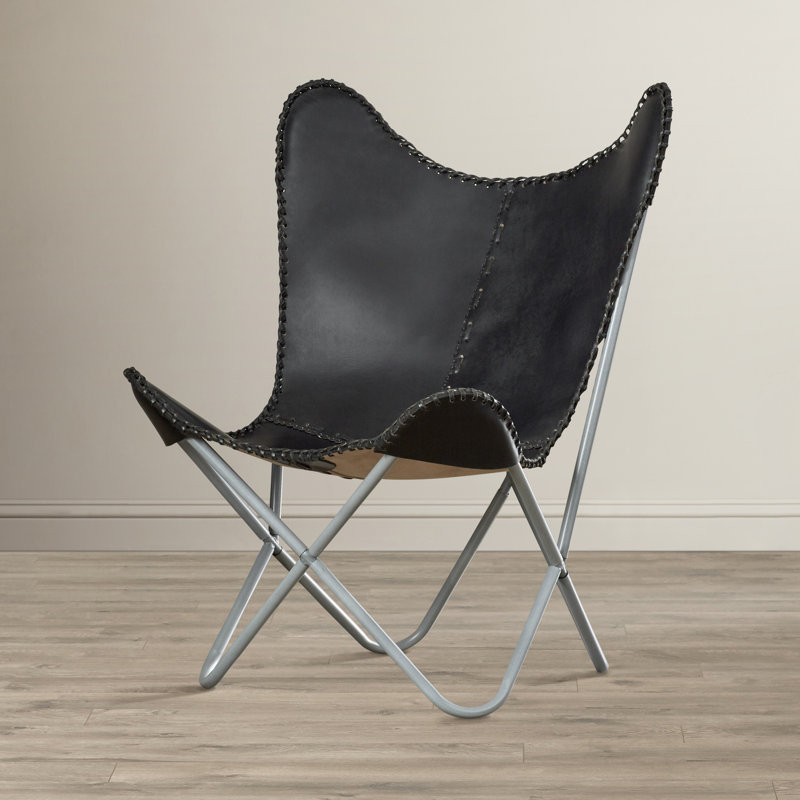Fauteuil papillon Aadhvik, Noir