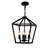 Industrial 4- , Black Lighting With Rustic Accents, E12 Socket, Adjustable For Entryway Lantern Ceiling Bulb, Kitchen