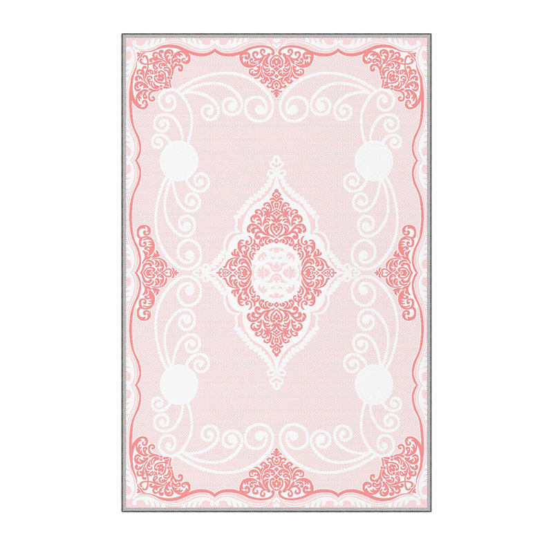 Stylish Hall Carpet 2.6 x 4.9 Feet, 100% Polyester with 8 mm Pile Height | Antibacterial, Non-Slip PVC Felt Dot Underside | Machine Washable, 3D Digital Printing | Perfect for Home Entryways & Living Spaces