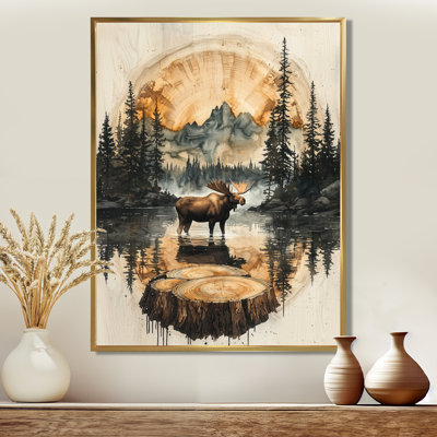 Goran Canadian Moose Into The Forest I - Moose, art mural