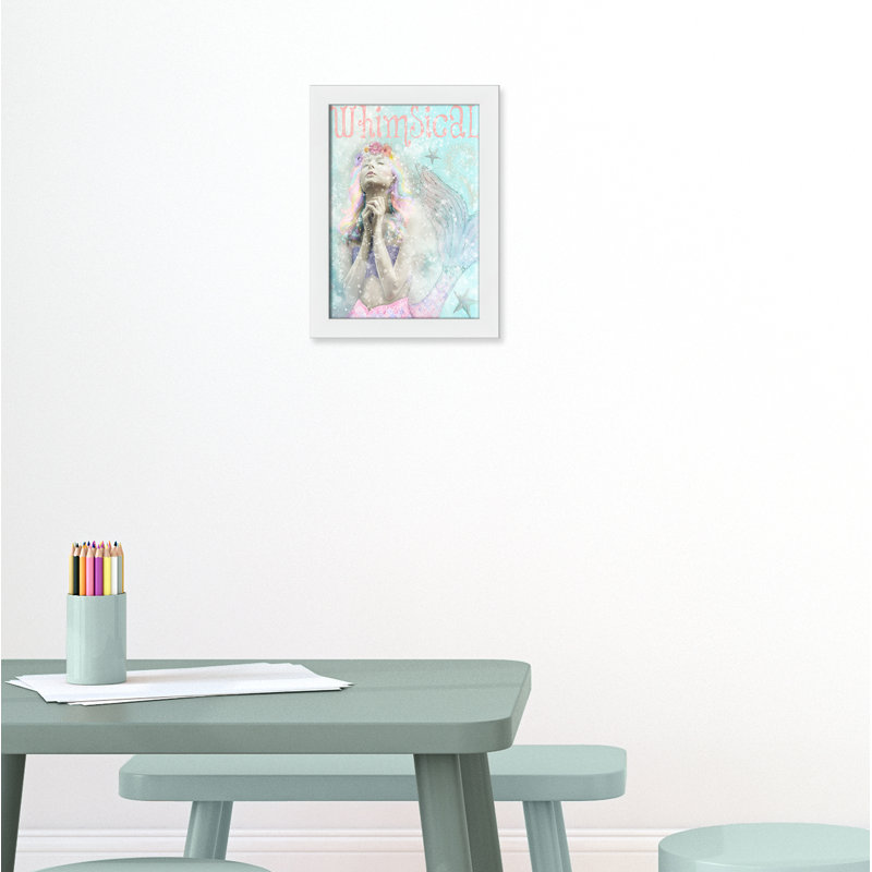 Impression sur papier sirène, H 16 po x l 12 po x P 0,625 po, Encadré plat blanc