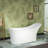 70-7/8" L x 31-1/2" W Luxury Contemporary Solid Surface Stone Resin Freestanding Bathtub in Matte White