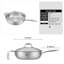 Wok antiadhésif de luxe 12,5 po avec couvercle