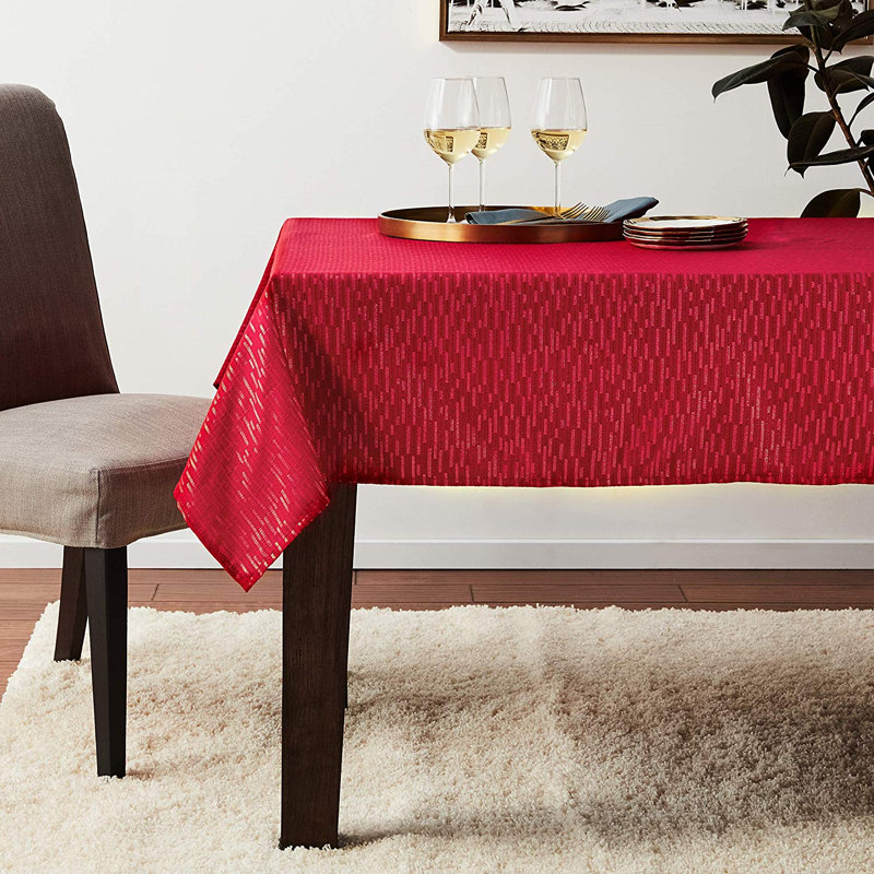 Nappe jacquard en polyester à motif saisonnier de noël Tuba, L 60 po x l 84 po