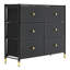 Amiley Steel 88cm W 6 - Drawer Chest of Drawers
