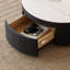 Table basse de 31,5 po avec rangement au design moderne et espace de rangement caché-585432801