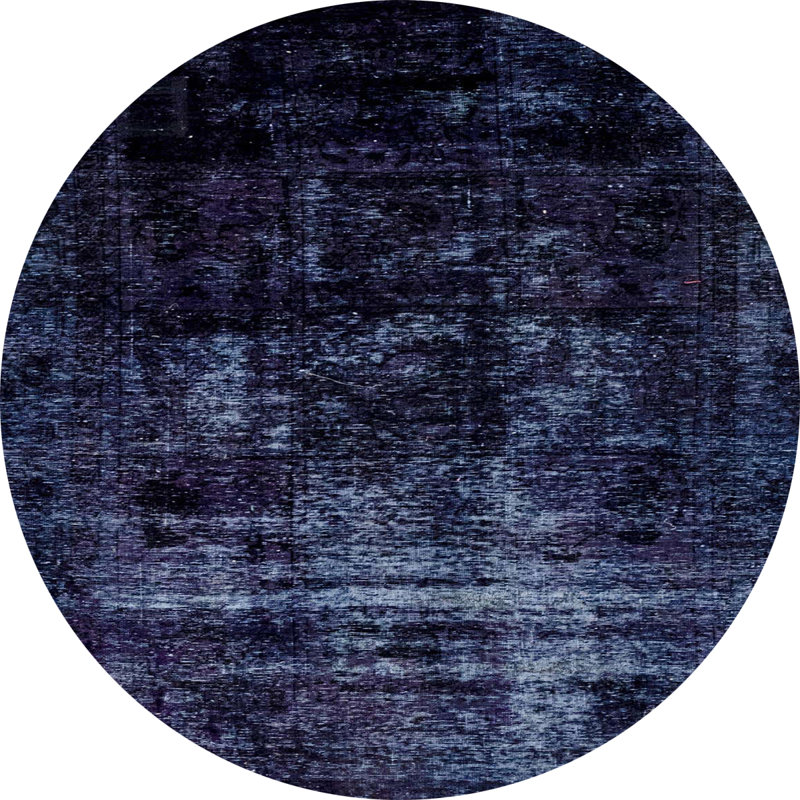 Abstract Indoor Rug, Round 7'