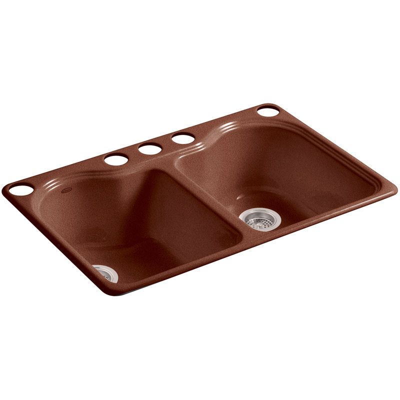 Hartland 33" L x 22" W Undermount Kitchen Sink, Ember