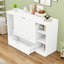 Lit escamotable simple avec garde-robe et tablettes, tiroir