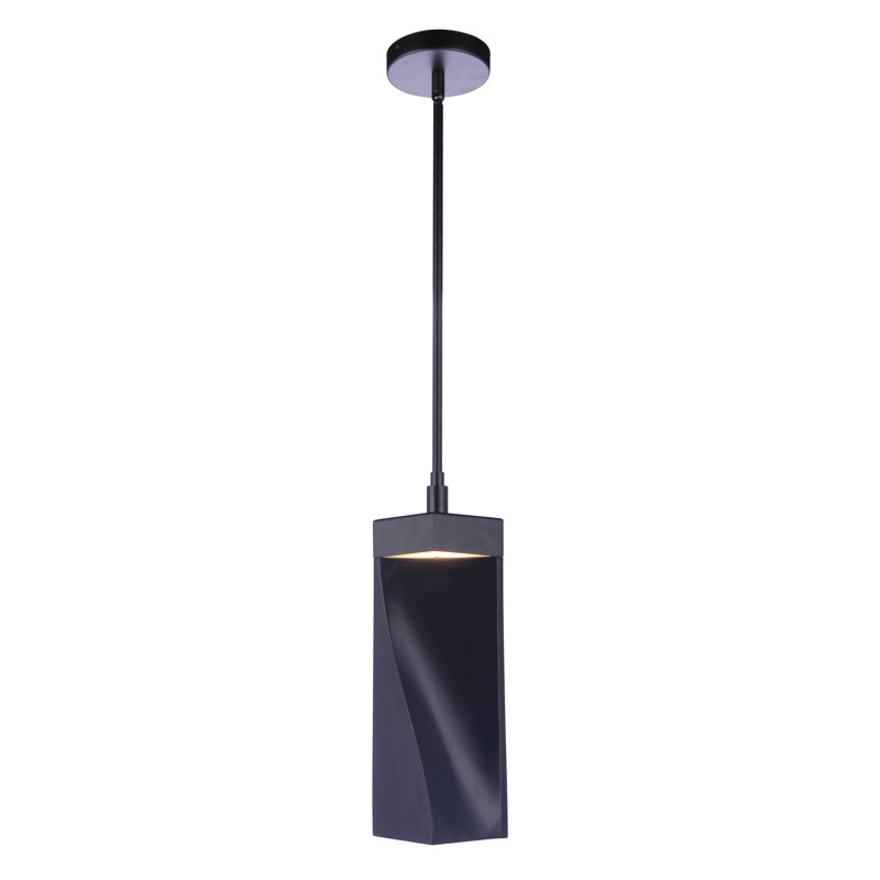 Luminaire suspendu cylindrique à 1 lumière DEL 
