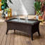 Ensemble de table basse d'extérieur, table basse en osier de patio
