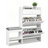 2-Drawer Shoe Cabinet With Flip Top Cushioned Stool 1 Hook 46.1" Width