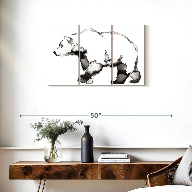 Brampt White Bear, 20" H x 33" W