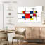Avery Mondrian d'inspiration rustique abstraite
