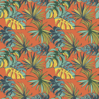 Rinu Background Of Palm by Sv_sunny - Wrapped Canvas Print