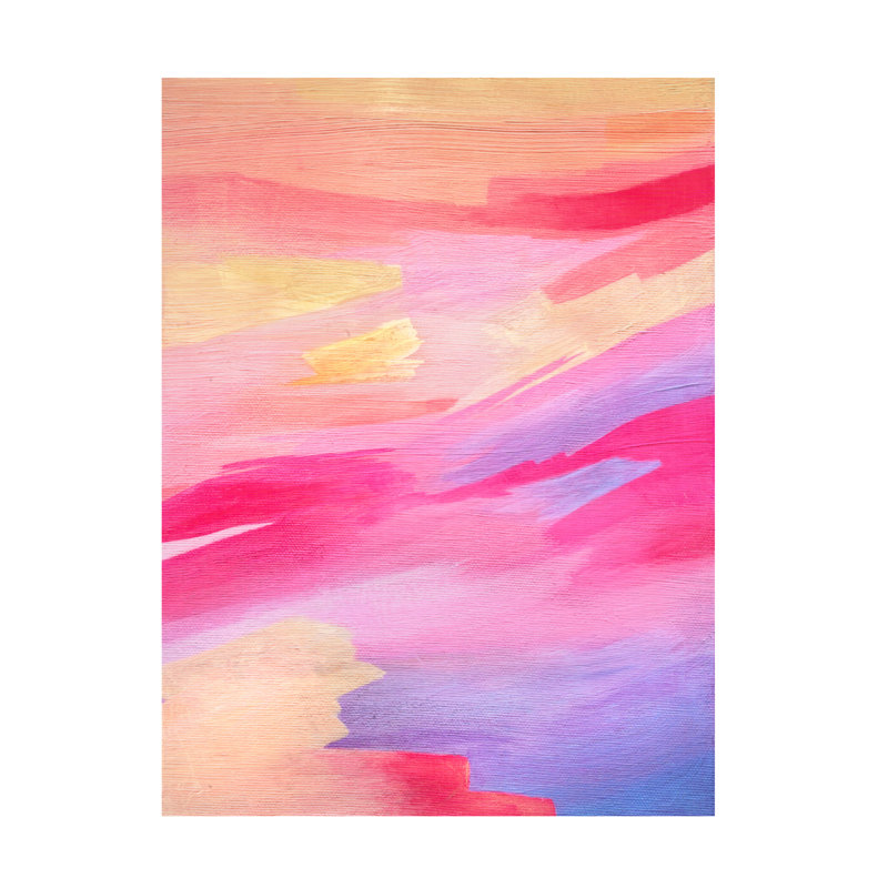 Art mural sur toile tendue - «Twilight Tides II» de Grace Popp pour décoration de salon, de chambre à coucher ou de bureau - 18 x 24