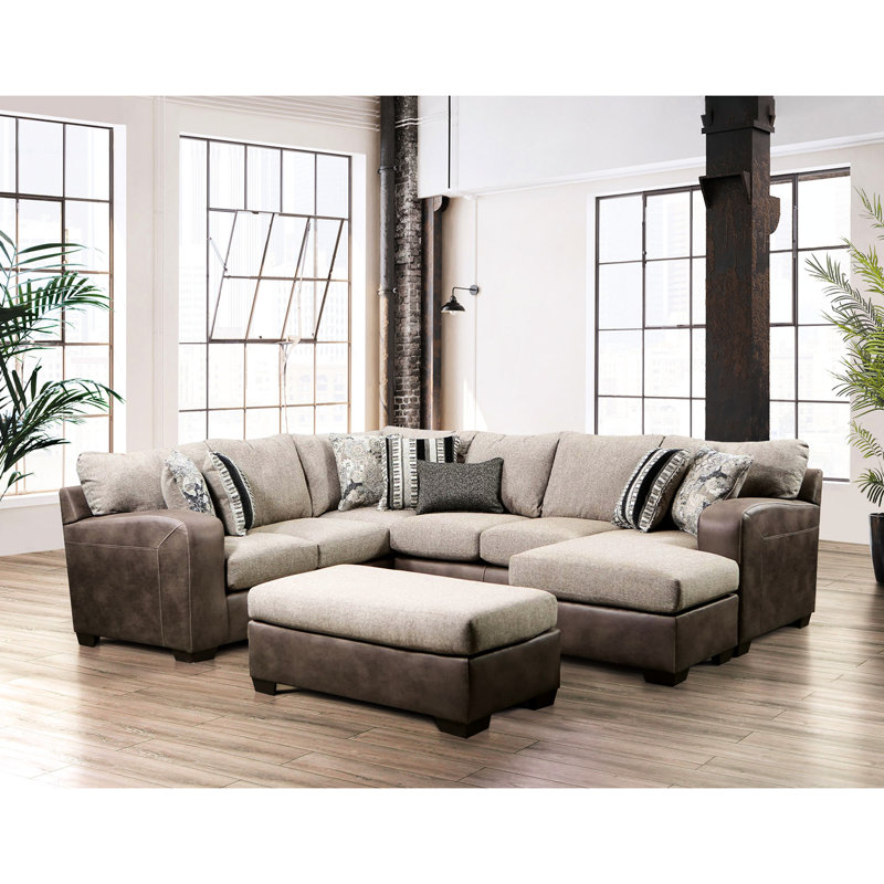 Brun et tissu d'ameublement de style contemporain, pieds fuselés en plastique, matériaux en microfibre d'aspect lin, l 38 po x l 17 po, avec finition à deux tons, tissu, profondeur de 38 pouces